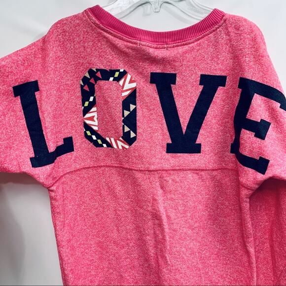 Derek Heart Graphic LOVE Long Sleeve Pullover Sweater Small - Picture 6 of 8